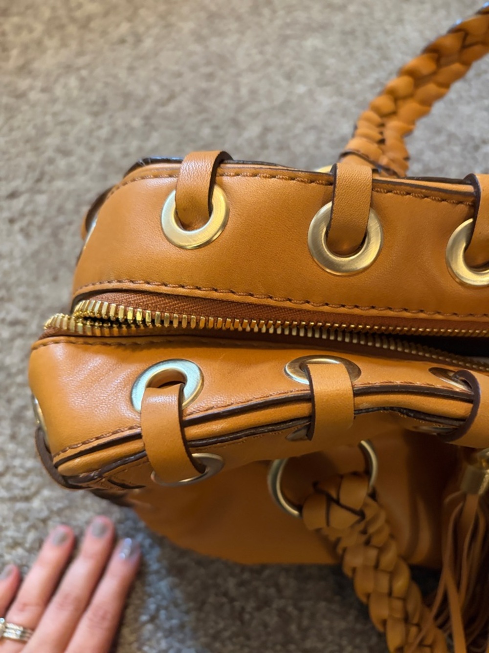 Michael Kors Brown Leather Shoulder Bag - Picture 14 of 16